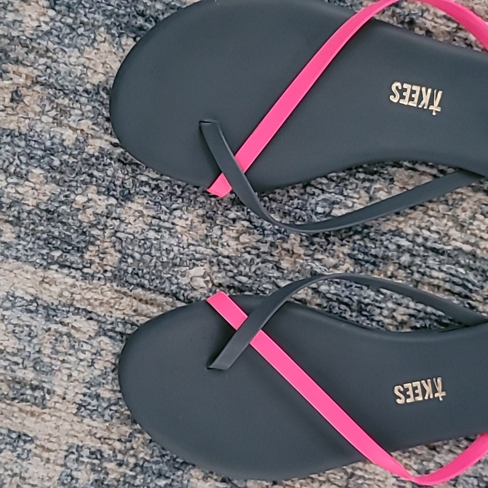 Pink Tkees Riley Neon Sandals - Picture 3 of 6